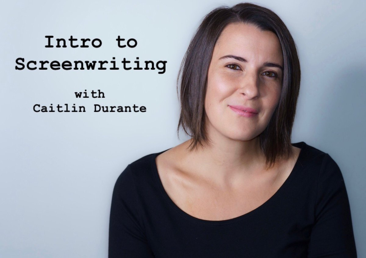 I'm teaching some screenwriting classes and workshops in Nov, Dec, and Jan! More details + registration links at caitlindurante.com/classes Yes, I have a Master's degree in Screenwriting. No, I would never mention this.