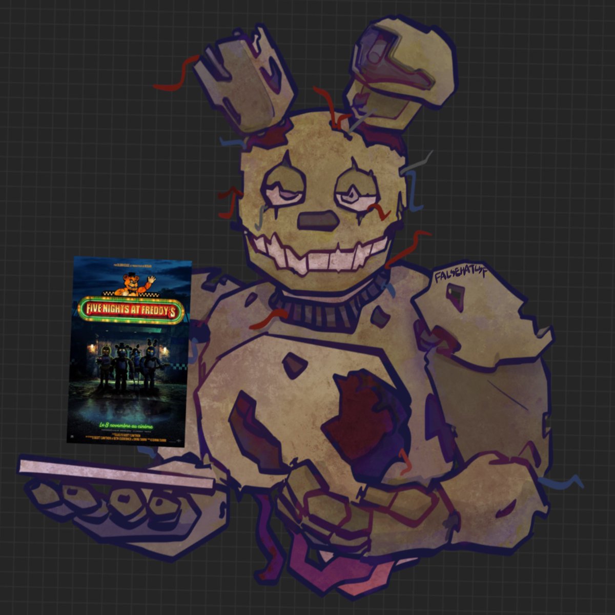 falsehatLSF's tweet photo. #FNAFMovie #FNAF #springtrap,
Everyone, check it out! ! https://t.co/xBUDsbCMez