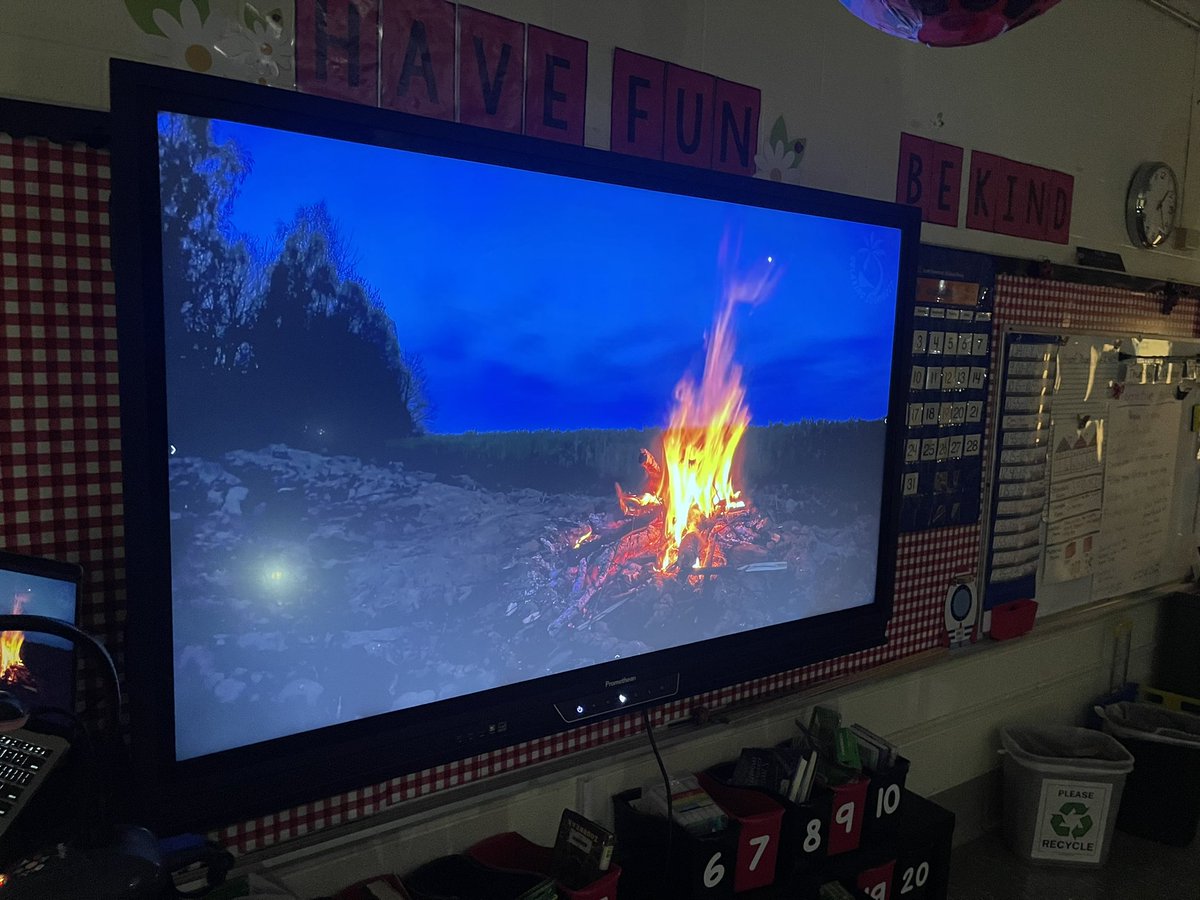 EL_Williams4's tweet photo. After writing our own stories, what better way to share than around the camp fire with popcorn!? So proud of our fourth graders! @RoyalTeacher16 @OpelS11 @HamptonCSchools https://t.co/gLQHPl00ye