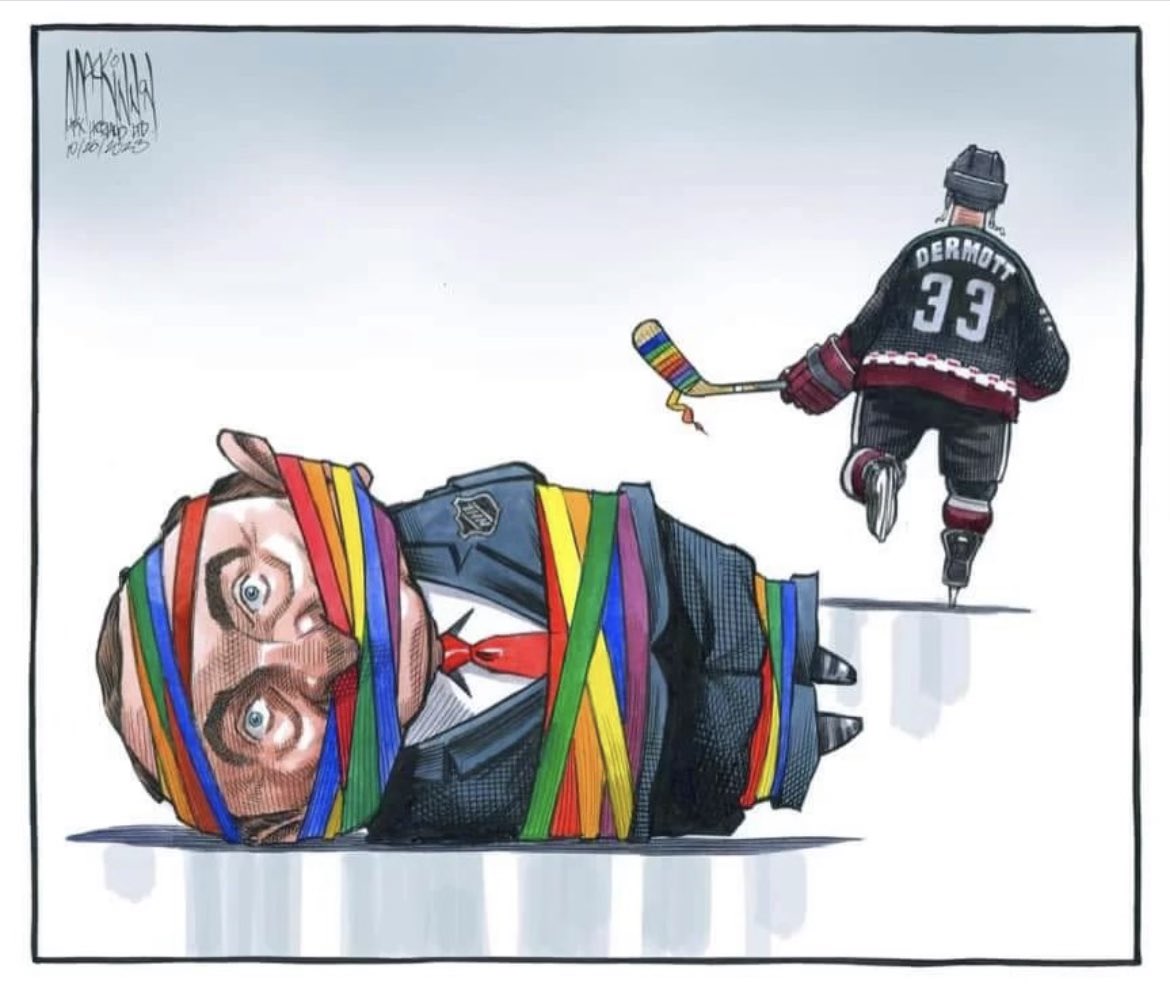 Never underestimate the power of allyship. 🏳️‍🌈🏒🏳️‍⚧️
#StickUpForPrideTape #NHL