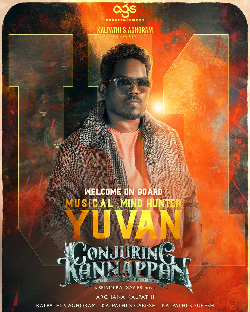 🫶🏽🌝 Little Maestro @thisisysr on board for #AGS24 titled #ConjuringKannappan Produced by @Ags_production #KalpathiSAghoram #KalpathiSGanesh #KalpathiSSuresh Directed by @selvinrajxavier @archanakalpathi @aishkalpathi @venkat_manickam @actorsathish @ElliAvrRam @actornasser