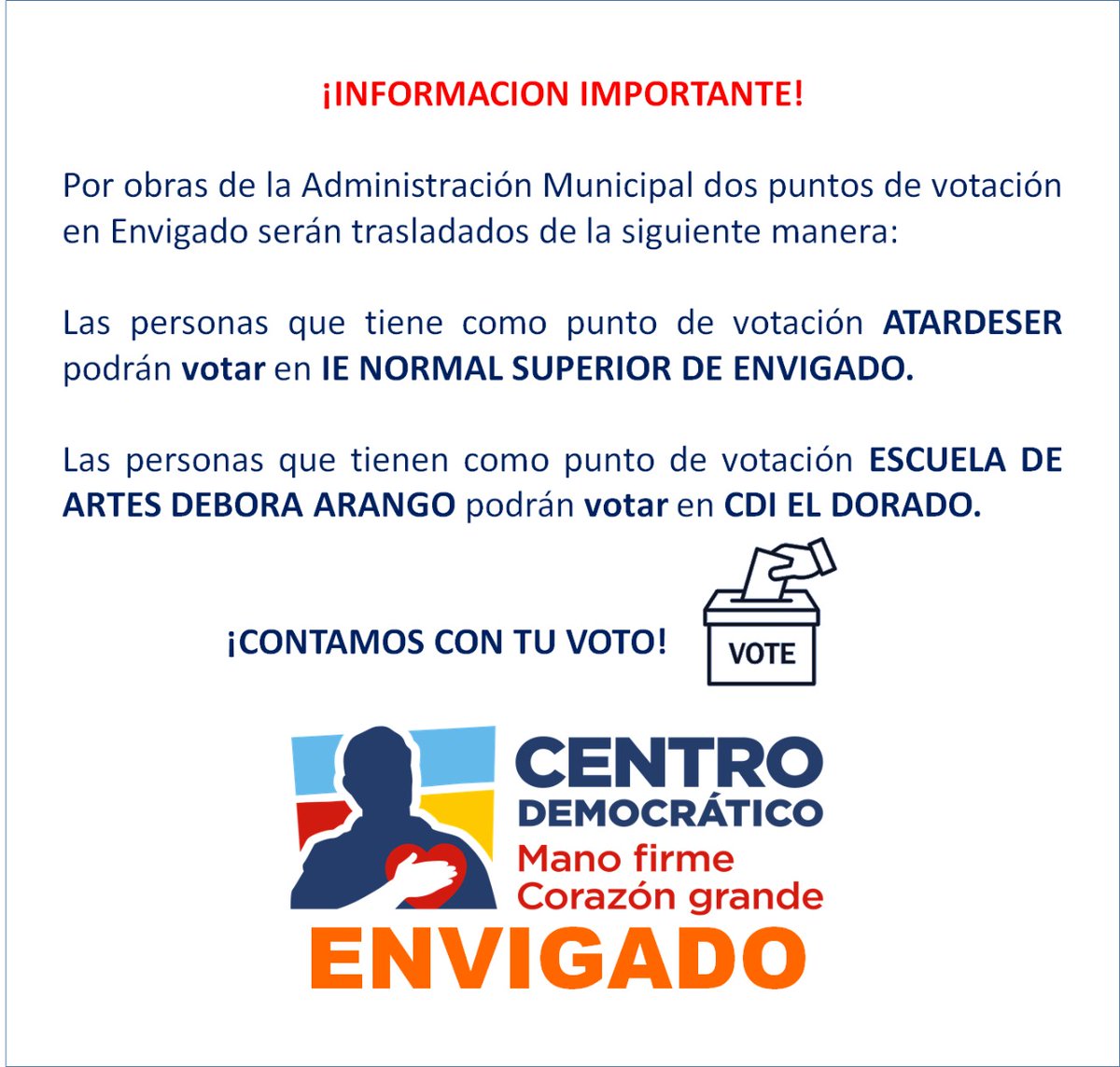 Centro Democrático Envigado tweet media
