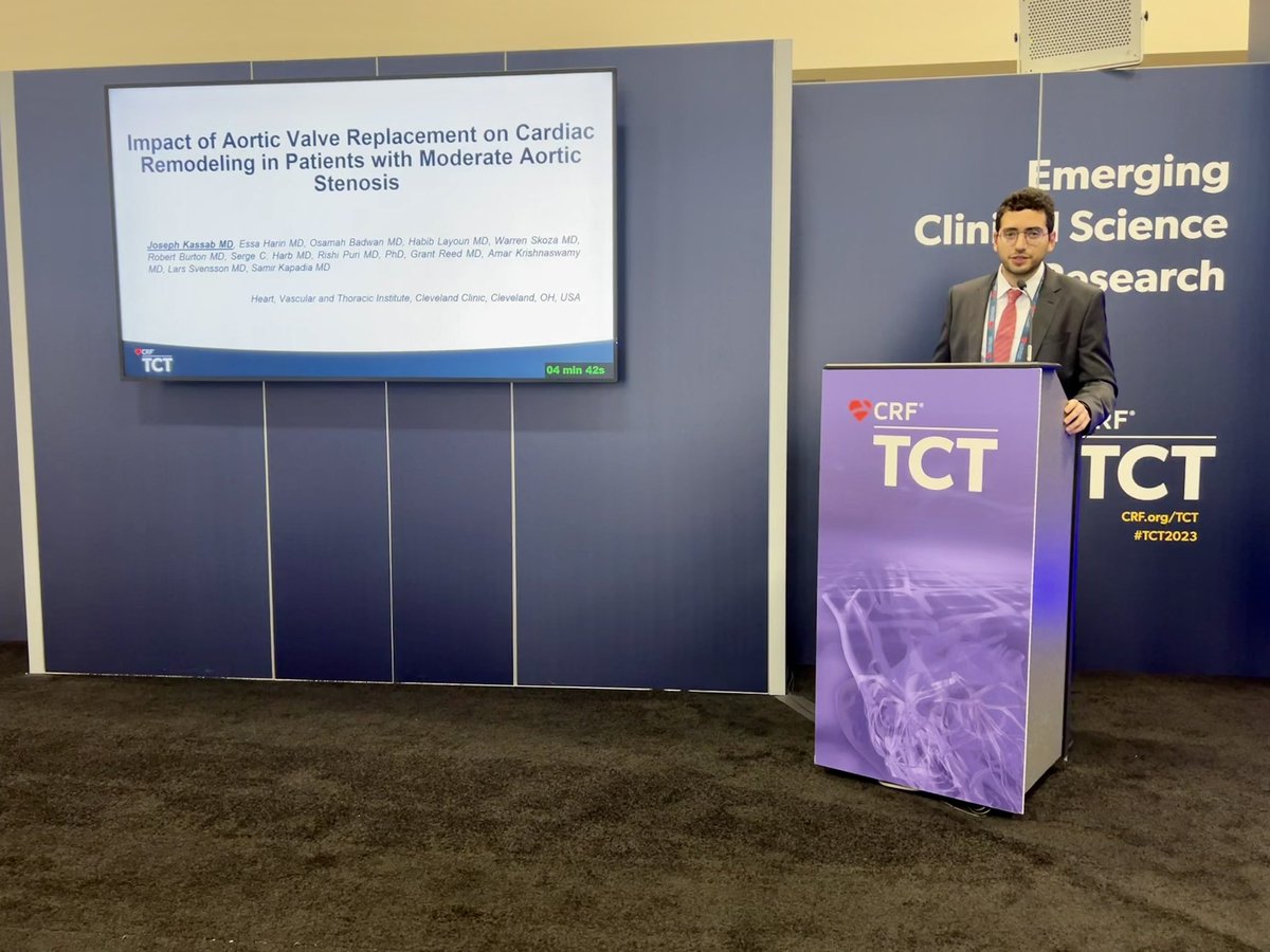 Happy to share our results on the effect of #AVR in patients with #ModerateAS

@TCTConference @crfheart 

Take home : Improved cardiac remodeling and decreased all cause & CV mortality

Many thanks to my colleagues and superstars @BadwanMD @EssaHariri for this amazing opportunity