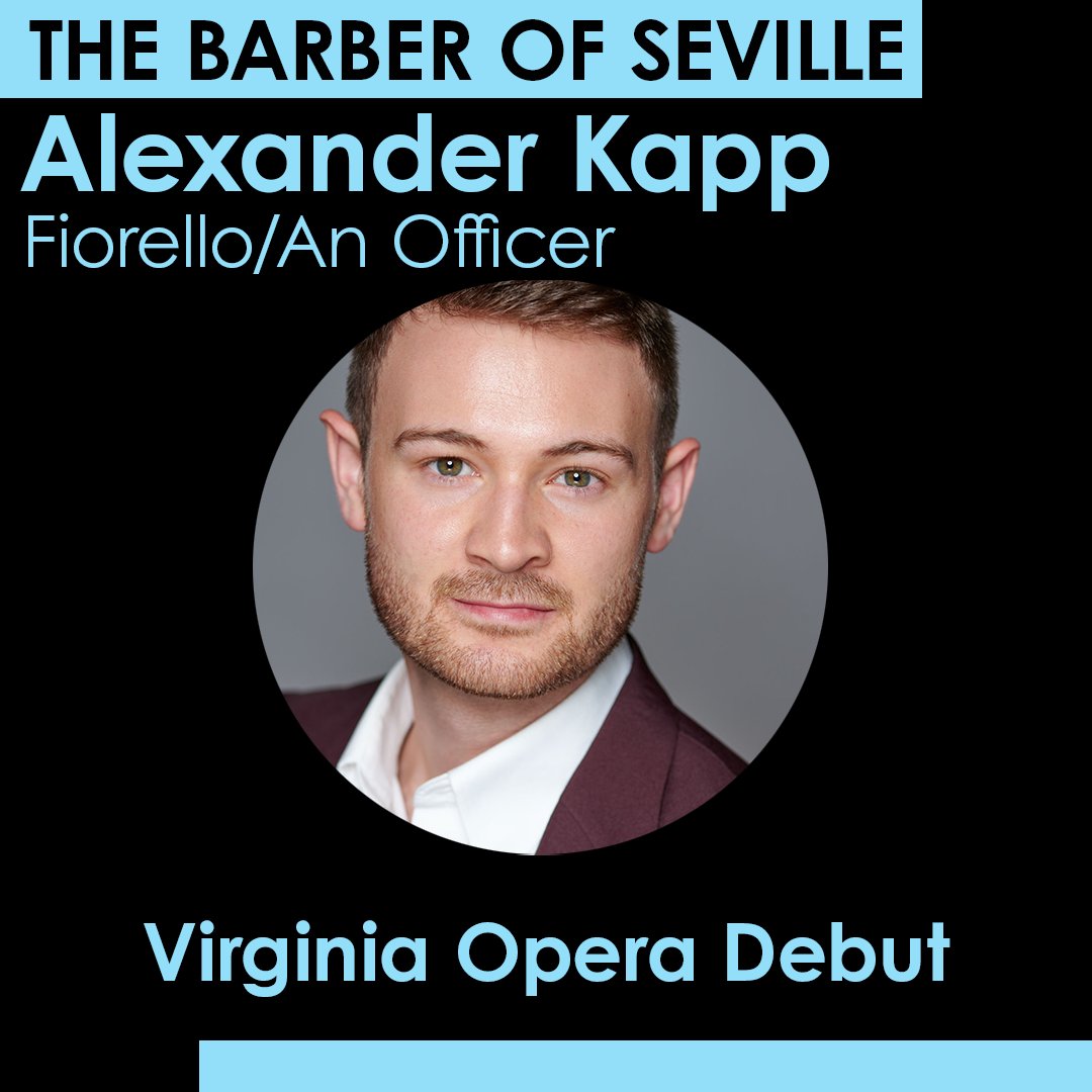 vaopera's tweet photo. Alexander Kapp will sing the roles of Fiorelo and An Officer! He was a finalist in the 2023 Grand Junction Symphony Orchestra Competition.
#TheBarberOfSeville will have you singing FIGARO FIGARO FIGARO all the way home!: https://t.co/luxXekyepb
#vaopera #opera #meetopera https://t.co/gnGtQiMJ3D