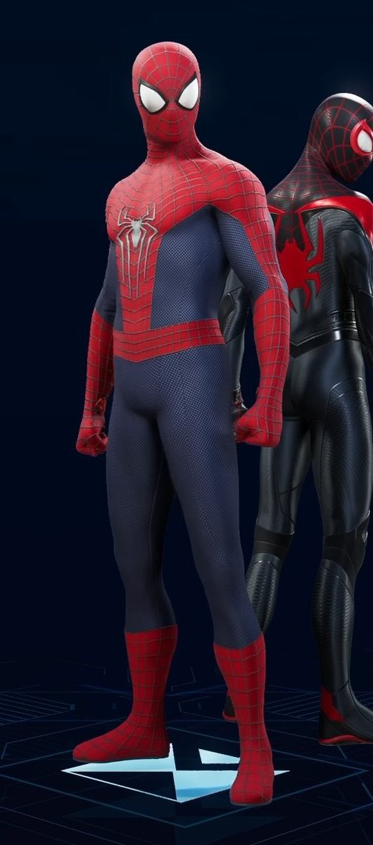 MSM_Access's tweet photo. The Amazing Spider-Man 2 Suit before and after Version 1.001.003…… #SpiderMan2PS5 #BeGreaterTogether https://t.co/r1VNWeV3tJ