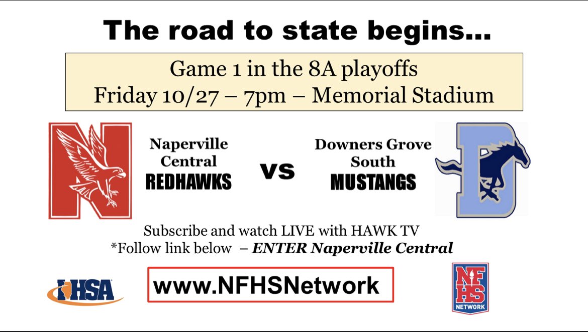 NCHSRedhawks's tweet photo. Unable to make it to the game? @hawktvnchs has you covered! #EverythingYouGot @NCHSOFFICIAL @NCHSActivities @nchs_atc @OfficialNCHSFB https://t.co/NDJum1X2SJ