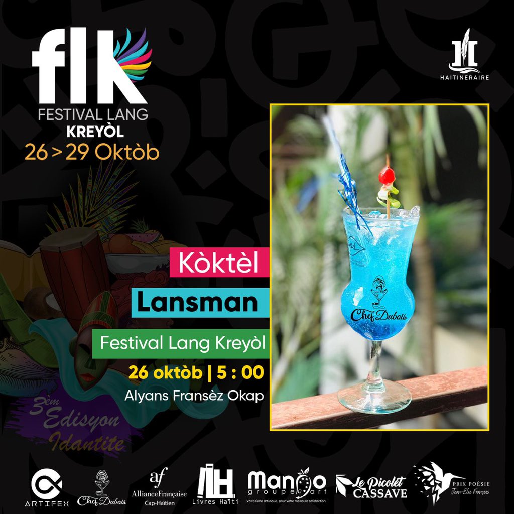 haitineraire's tweet photo. Apati 5è apremidi a, rejwenn nou pou n kòmanse selebre kilti an nou, lang an nou, lakay an nou.
.
.
.
#FLK23 #festivallangkreyòl2023 https://t.co/XtzMdN6NV4