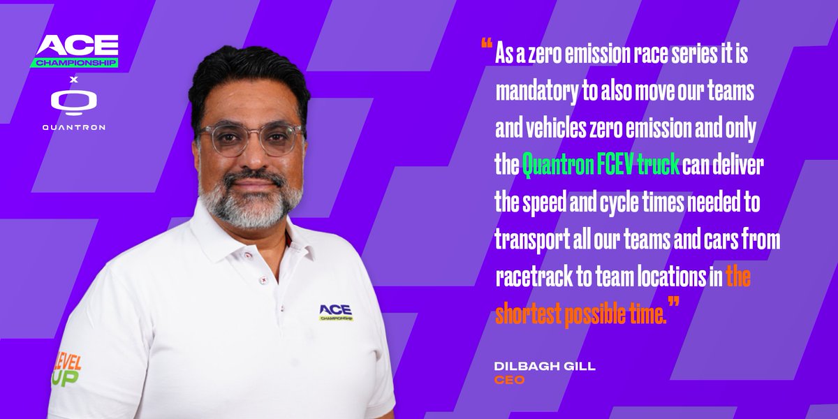 dilbagh_gill's tweet image. I am pleased Quantron AG is joining ACE Championship on our search for motorsport stars of the future. Reducing carbon emissions are core pillars in both of our ethos &amp;amp; together we can highlight benefits and reduce  carbon footprint at the same time
#ACEChampionship #ACELevelUP