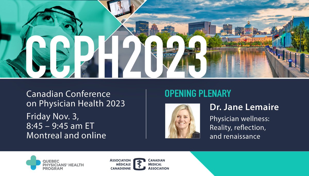 What's the state of #MentalHealth for physicians, and how has this evolved over time? Hear from @WellDocAlberta co-director Dr. Jane Lemaire at #CCPH2023 on the state of vitality for #HealthCareWorkers & the importance of promoting a culture of wellbeing: bit.ly/3JS1V5E