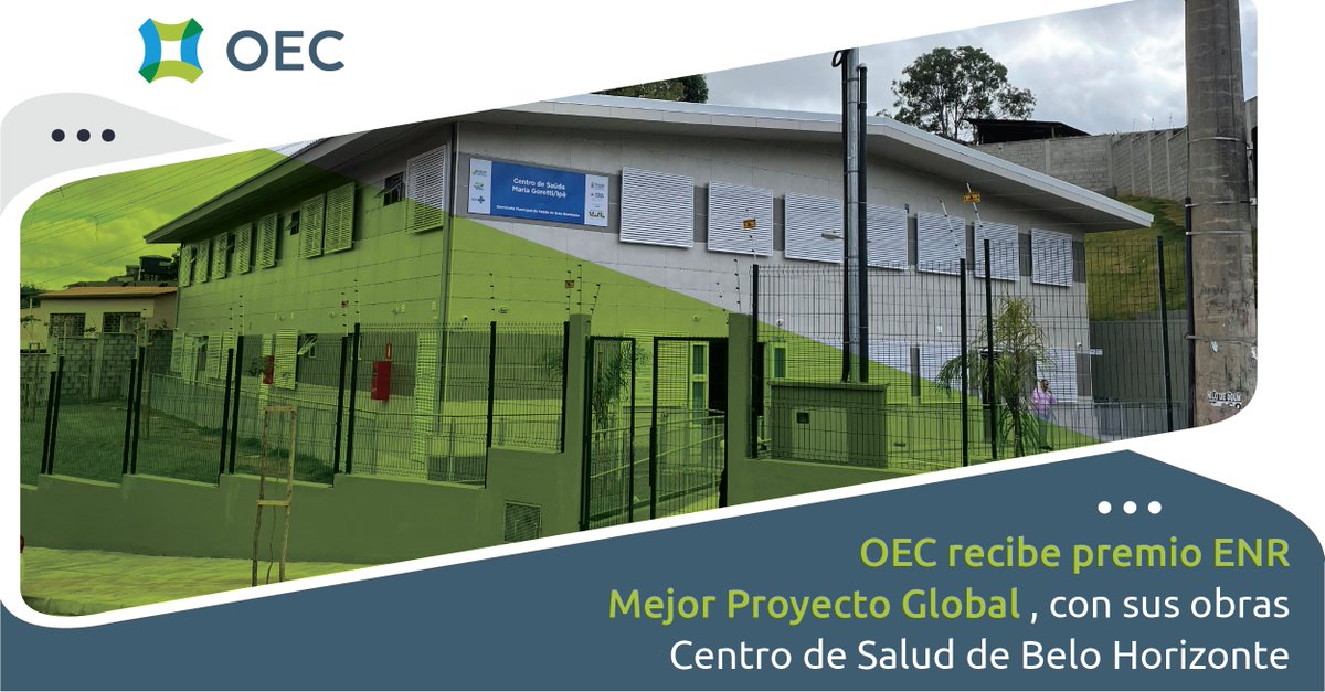 oecpanama's tweet photo. OEC fue galardonada en los Global Best Projects –ENR, con el 1er lugar en la categoría “Health Care” por su obra Centros de Salud de Belo Horizonte. Es la 11° edición en la que la OEC recibe esta distinción, 6 de los proyectos premiados en años anteriores han sido de Panamá. https://t.co/1w4zyRpePo