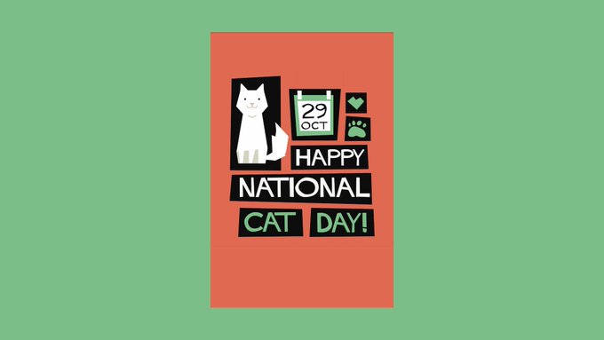 Happy #NationalCatDay from CardSnacks!🐈‍⬛
Do you have any feline friends in your life?😼🐾
Retweet to be entered into our weekly drawing for a 25$ Amazon Gift Card! 🤑💸#Giveaway 
PS: Check out this card we made to celebrate!
card.cardsnacks.com/m/i/5529mz2f419