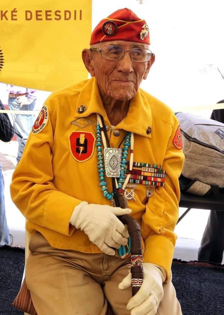 Navajo Code Talkers would like to wish John Kinsel Sr. a very happy 104th birthday. God bless you, Sir.