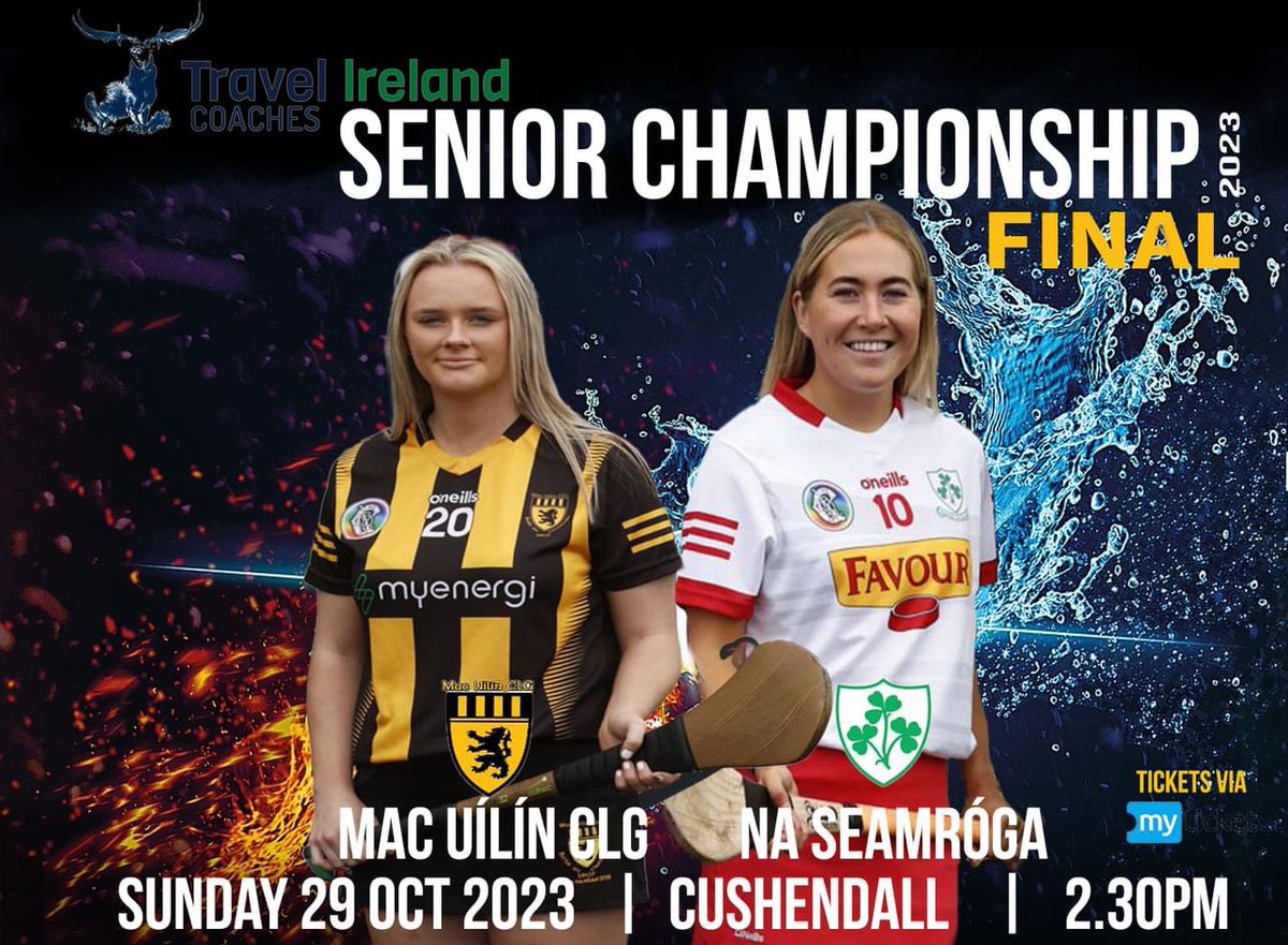🏆 SENIOR CHAMPIONSHIP FINAL 🏆

Who will be crowned Antrim Senior Champions?

Get your tickets now for this Sundays Final on MyTicket App buyticketapp.co.uk/app

McQuillan’s Ballycastle v Shamrocks Loughgiel 
📆Sunday 29th October
⏰2.30pm
🖲 Ruairí Og Cushendall