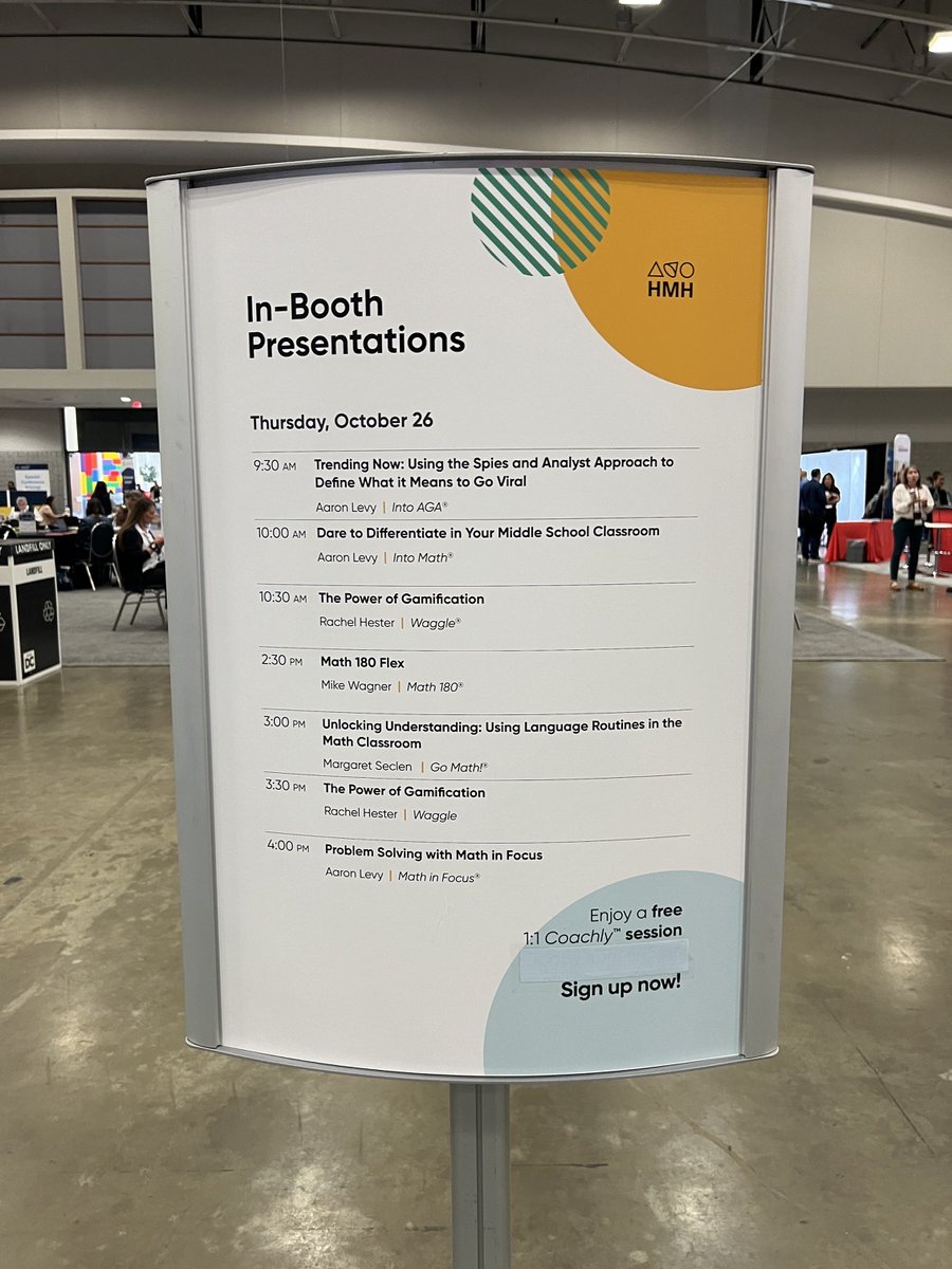 We’re at #NCTMDC23, are you? 🤩 Visit us in Booth #412 to learn how you can get your own HMH backpack and Shapemoji stickers!