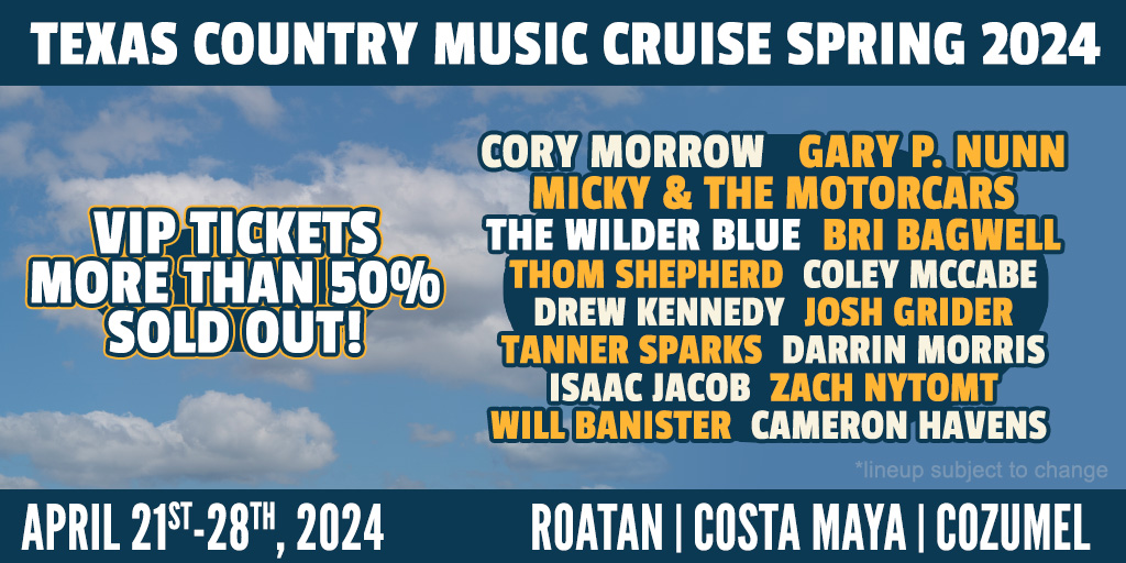 Enjoy exclusive shows, seating areas, and more as a VIP cruiser on TCMC Spring 2024! texascountrymusiccruise.com #texascountry #countrycruise #galvestoncruise #cruisedeal #themecruise #countrymusiccruise #texas #galveston #reddirt #cruisers #royalcaribbean