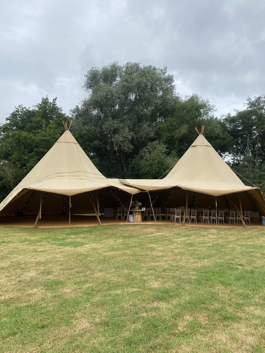 Need inspiration for your wedding tipi? Swipe to see more of our beautiful tipis in all their splendour! The perfect outdoor cover for a wedding - no matter how big or small your guestlist. #tipiwedding