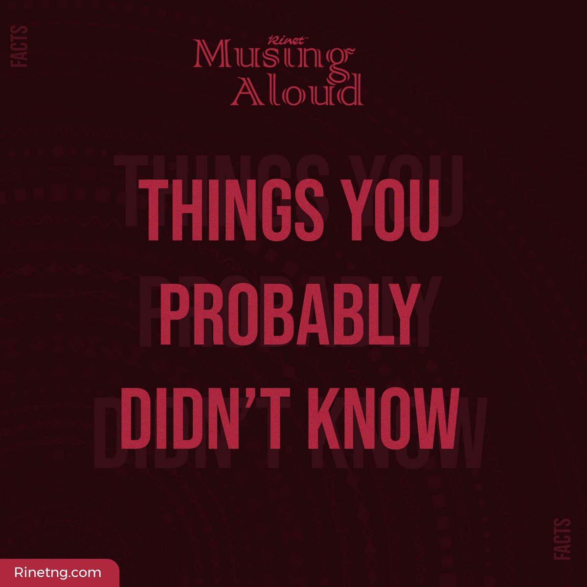 Rinet_Limited's tweet photo. Today on Musing Aloud… #Rinetadvertisinglimited #Rinetmusingaloud https://t.co/p4juPiB2fv