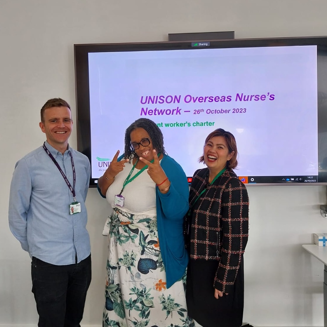 Excellent meeting of our UNISON overseas nurse’s network today in London - so much passion & important experience shared Thanks @gaa_nyasoro & @AprilMontoya_18 as ever for your leadership & dedication! Great to see you