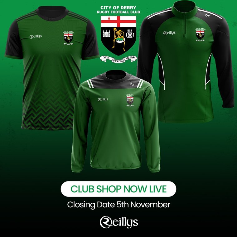 New club kit suppliers #Pitchero cityofderryrfc.com/news/new-club-…