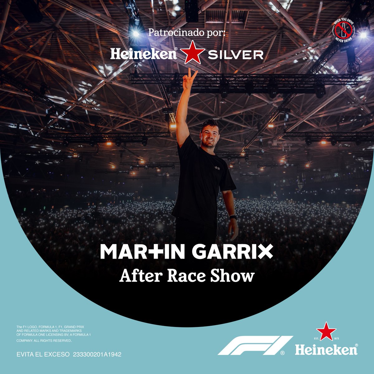 🎵🔥 ¡Sube el volumen al máximo y prepárate para Martin Garrix en el After Race Show 2023!