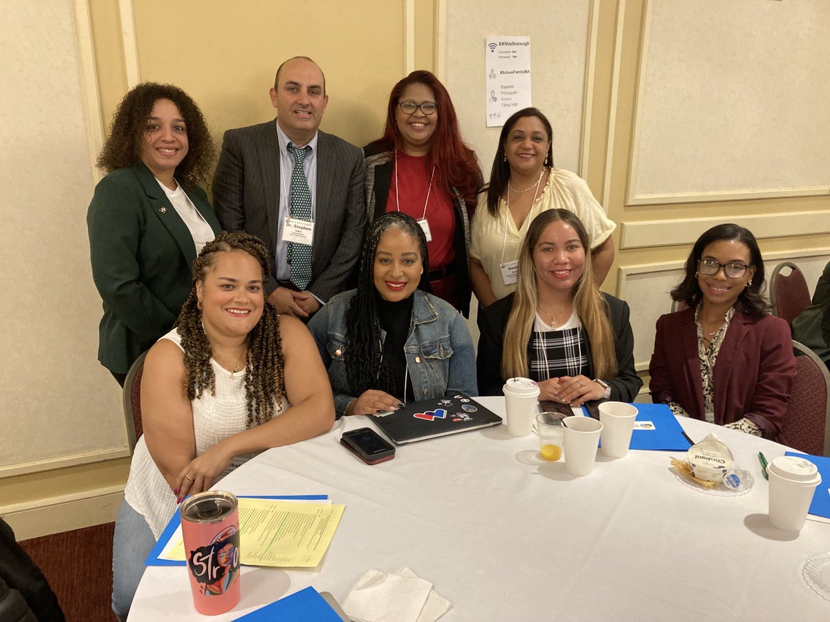 SzrikeSPS's tweet photo. With our family engagement team at the @MASchoolsK12 Better Together Summit.  This dynamic team does amazing work in @SalemSchoolsk12 every day and today they are presenting to the rest of the state!  @laura_assade https://t.co/f7ZhJNaIjE