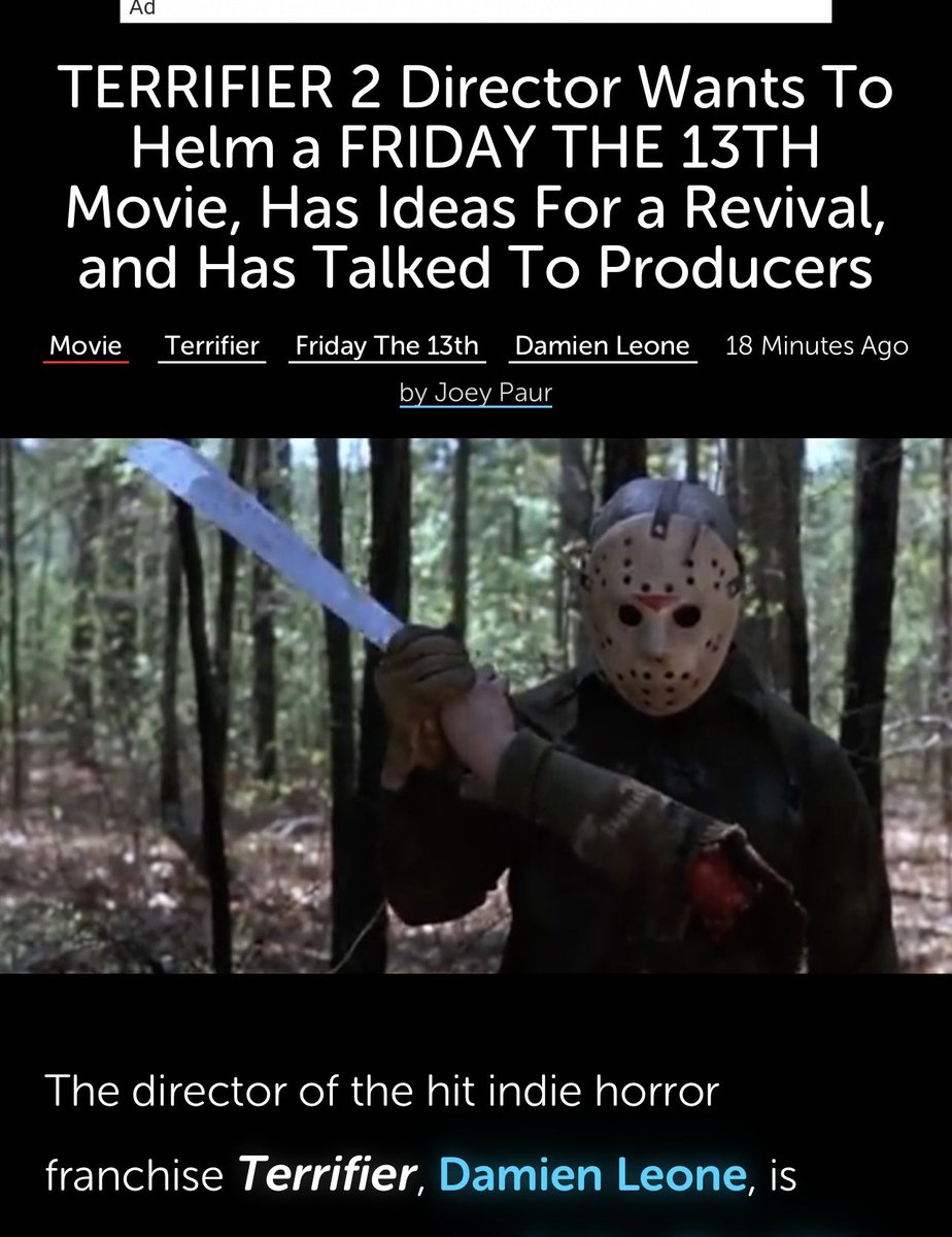 Damien Leone tweet media