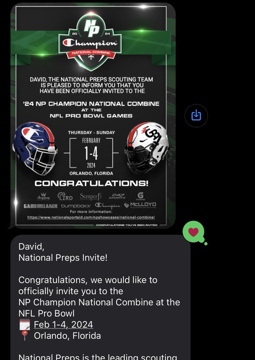 Thankful for the official invite to the NP National Combine from @GHoward_Scout @westcoastpreps_ @NPShowcases