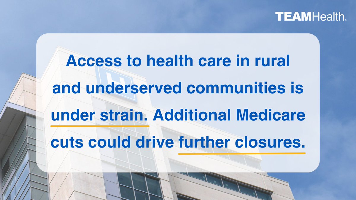 teamhealth's tweet image. Access to care for patients nationwide is in the balance. TeamHealth clinicians are joining the fight and urge other medical professionals to contact their members of Congress to oppose cuts to clinician pay through the physician fee schedule. #OpposeCMSCuts #PutCareFirst