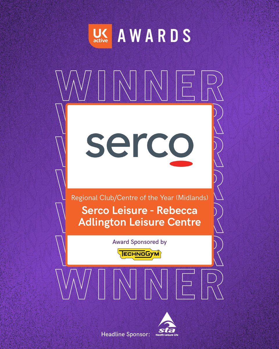 _ukactive's tweet image. The Regional Club Centre of the Year - Midlands award winners are @Mansfield_LC @SercoGroup. Amazing work! #ukactiveawards