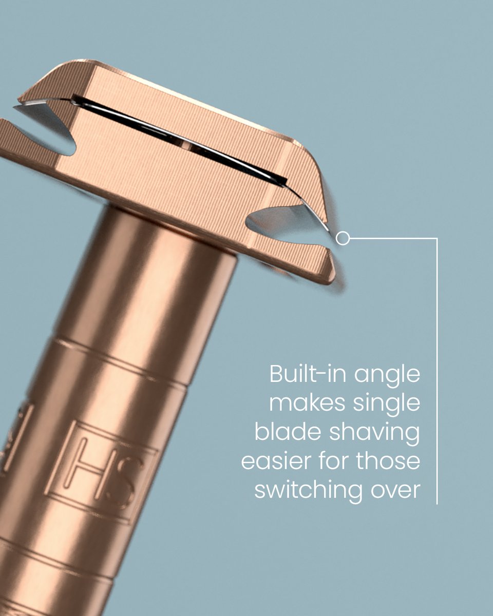 The face of the razor is angled at 30 degrees to help take the guesswork out of shaving. This makes Henson razors some of the most user-friendly safety razors on the market.