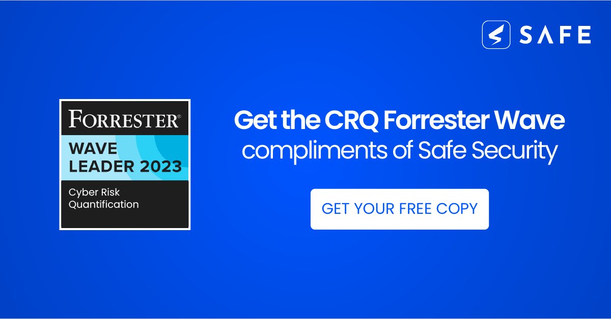 Starting or maturing a #CyberRiskQuantification Program? Get your copy of <a href="/forrester/">Forrester</a>'s first-ever Wave Report for CRQ - on us! safe.security/forrester-wave… 

⚡️ Discover critical CRQ product capabilities
⚡️ Compare leading providers
⚡ Assess business-based solutions

#cybersecurity
