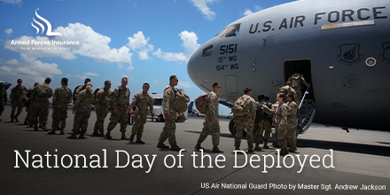 Today we recognize our Nation’s deployed service members and the families who endure their absence. Please join us in honoring them today and EVERY day. #OurMissionIsYou #DayOfTheDeployed