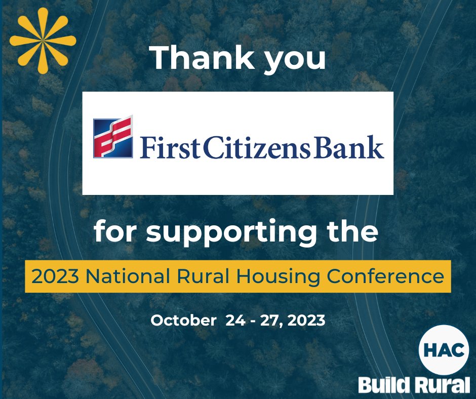 RuralHome's tweet photo. It takes a community to #BuildRural. Thank you @FirstCitizens for supporting the National Rural Housing Conference. https://t.co/g8fRqLifC3