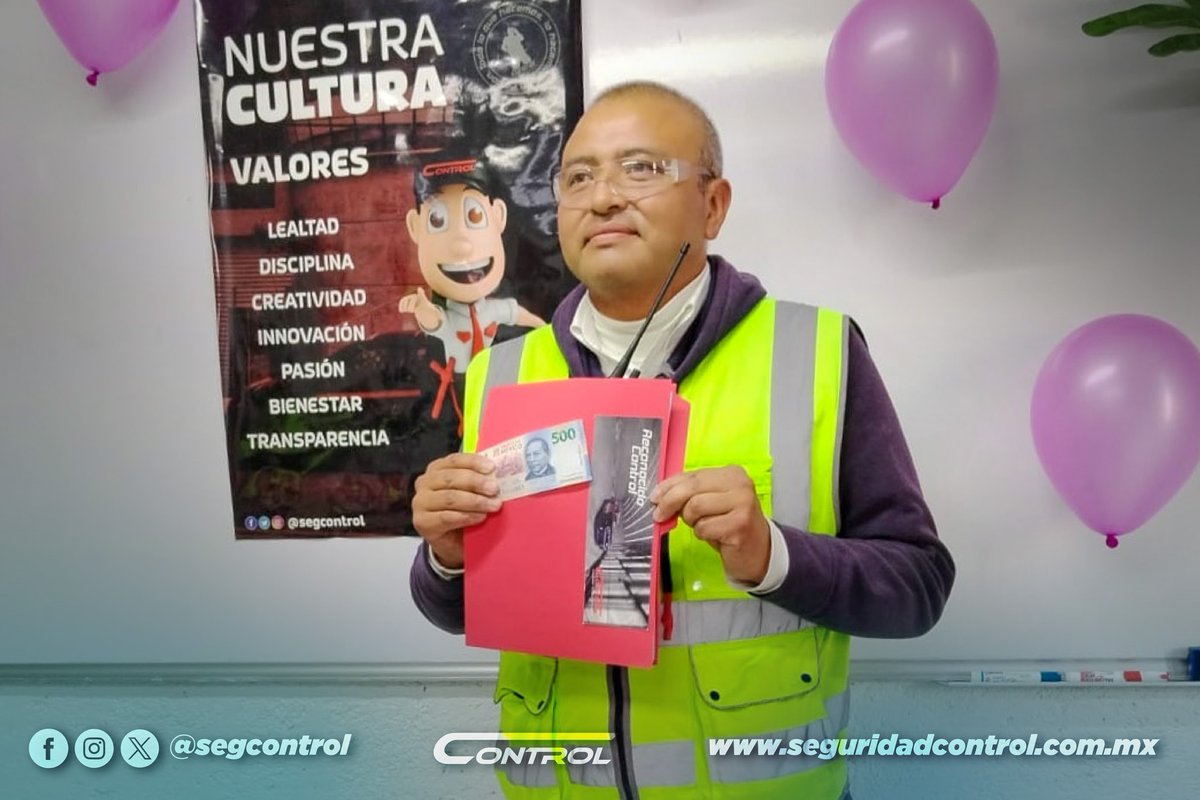 segcontrol's tweet image. Todos podemos ser Héroes un día. En esta ocasión reconocimos héroes Control en servicios de Toluca y Saltillo.
En Control reconocemos el esfuerzo y dedicación de cada colaborador que da un poco más, en el cumplimiento de su deber.
#YoSoyControl #FamiliaControl #HéroesControl