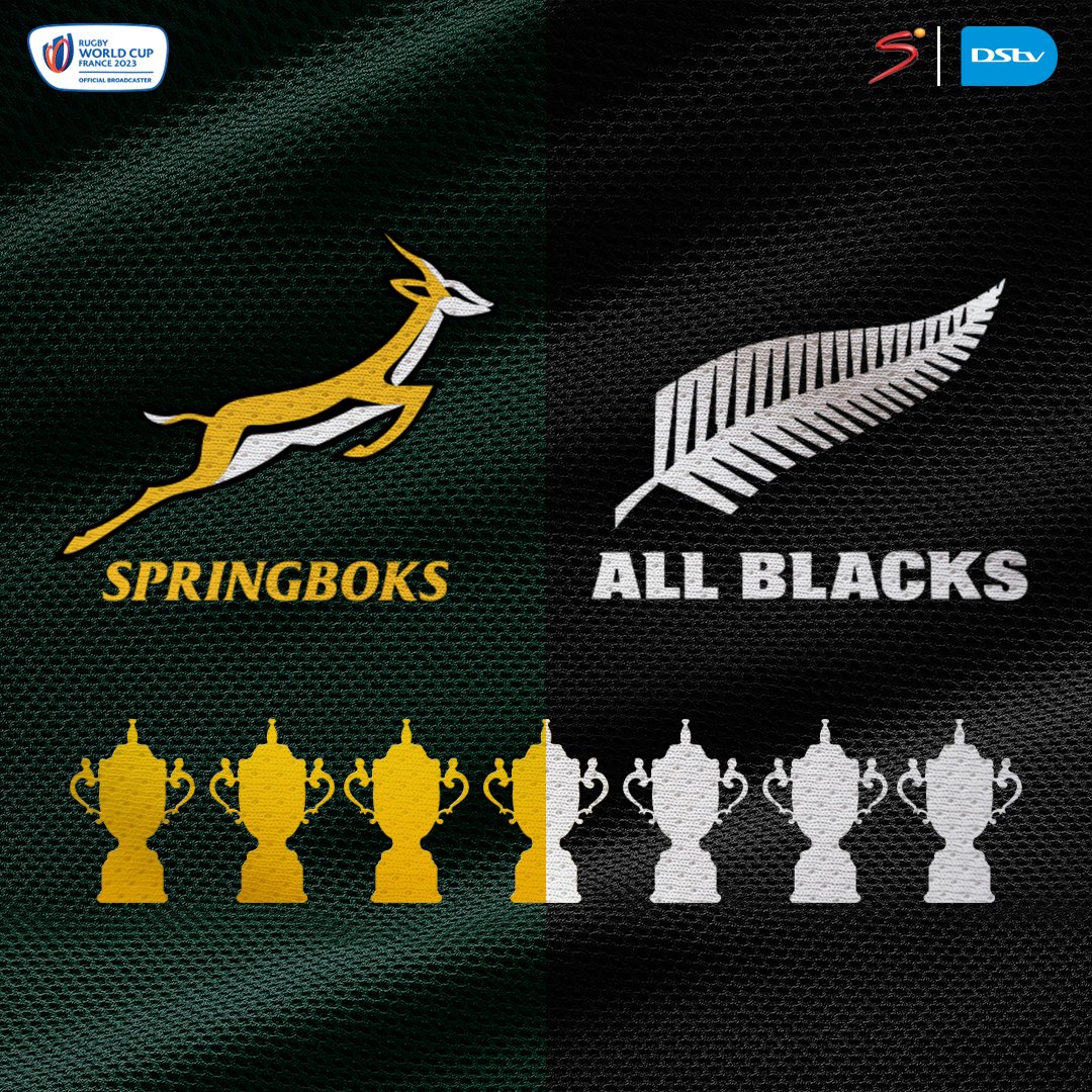 It could not be scripted any better 🇿🇦🆚🇳🇿

#RSA and #NZL go head-to-head for the privilege of claiming a fourth Rugby World Cup title 🏆

You don't want to miss this 💪

#RWC2023 | #RWCFinal