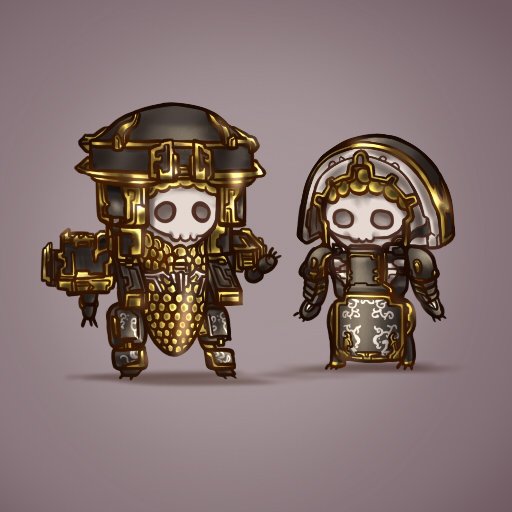 kirdy0814's tweet photo. Chibi necramechs https://t.co/pHIpH5aVo3