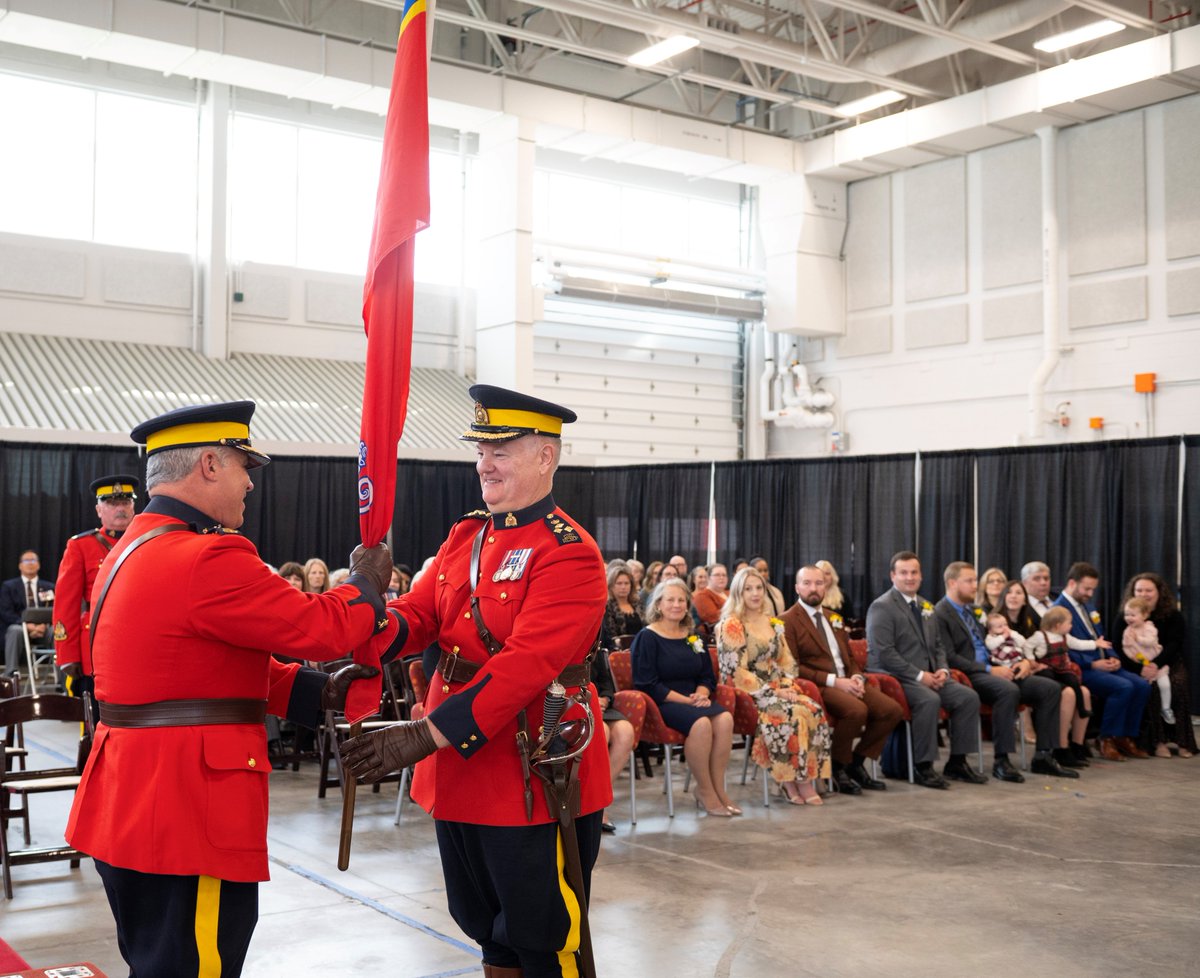 RCMPNS's tweet photo. It’s official! Yesterday, #RCMPNS held a Change of Command ceremony to formally welcome A/Commr. Dennis Daley as the new Commanding Officer for the RCMP in Nova Scotia. Read A/Commr. Daley’s speech here: https://t.co/0wSSryaU2U https://t.co/YaJQgt5G3w