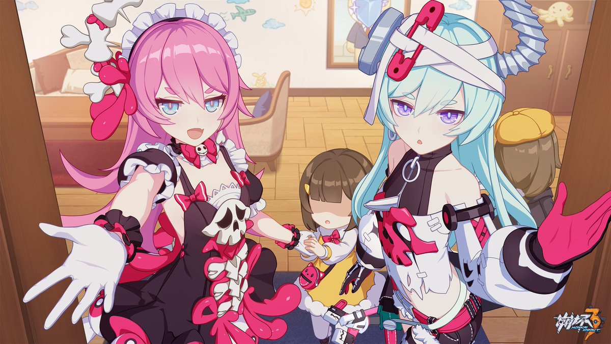 DailyHI3Outfits's tweet photo. today’s honkai outfits of the day are rozaliya and liliya’s gothic rozamary and shelley’s beastliya!! https://t.co/B4Ue5URSoJ