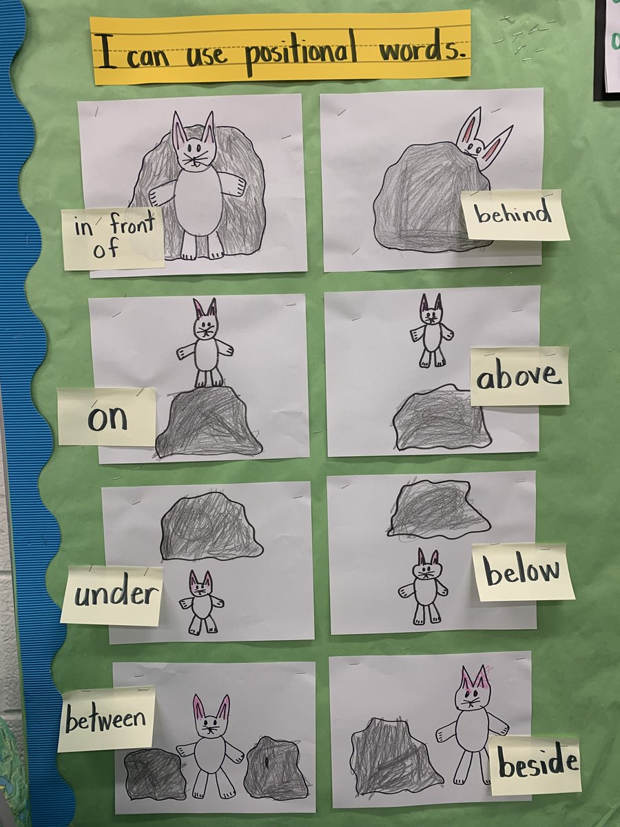 In Science this week we were studying about positional words to describe objects. <a href="/EphesusElem/">Ephesus Elementary</a> #kindergartenscienctist