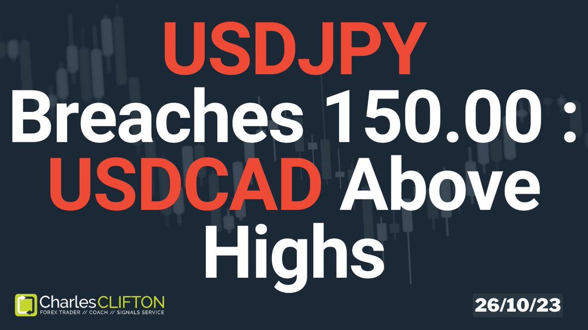 TradingHUBcouk's tweet image. USDJPY Breaches 150.00 : USDCAD Above Highs

charlesclifton.co.uk/daily-forex-pr…

#foreignexchangetrading #forextrading #forexmarket #forexsignals #forextrader #forexchallenge #tradingstrategy #tradingsignals #tradingtips #forex #priceaction #CharlesCliftonForexTrader