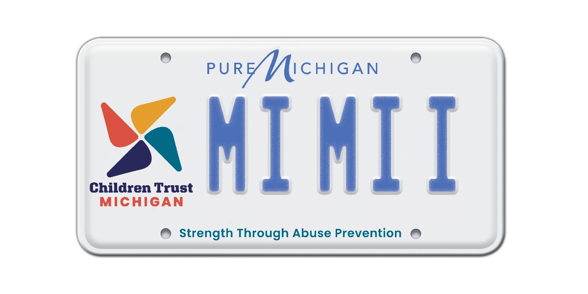 ChildrenTrustMI's tweet photo. Get the perfect car accessory and make an impact with the @ChildrenTrustMI license plate! $25 from each plate supports programs to prevent child abuse and neglect across the state. https://t.co/HFyFyVSAMV https://t.co/VAsEB2ixag