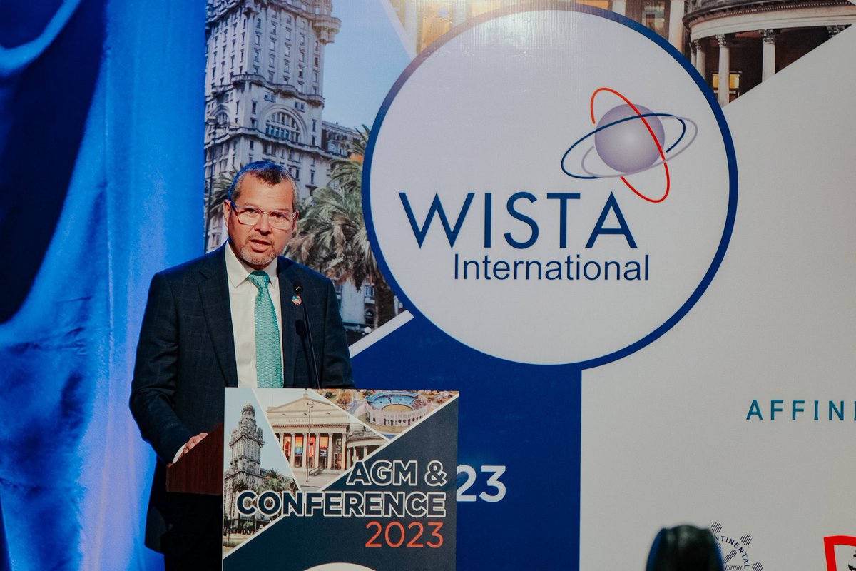 Arsenio Dominguez, Secretary General Elect of the IMO, gives a speech as a Keynote address at the #WISTAAGMandConference2023 in Montevideo!

#HappeningNow #womenwhomovetheworld #StrongerTogether #WISTA23