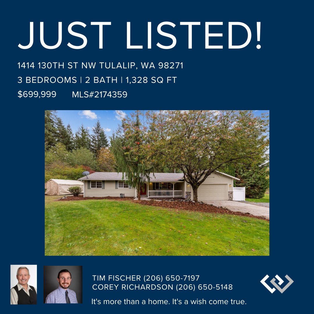 Just listed! Come check out this home in Tulalip! 
bit.ly/3FuMWwJ 
#justlisted✨🏡 #windermereburien #allinforyou #forsale #windermererealestate #windermere #tulalipwa #johnsamlake