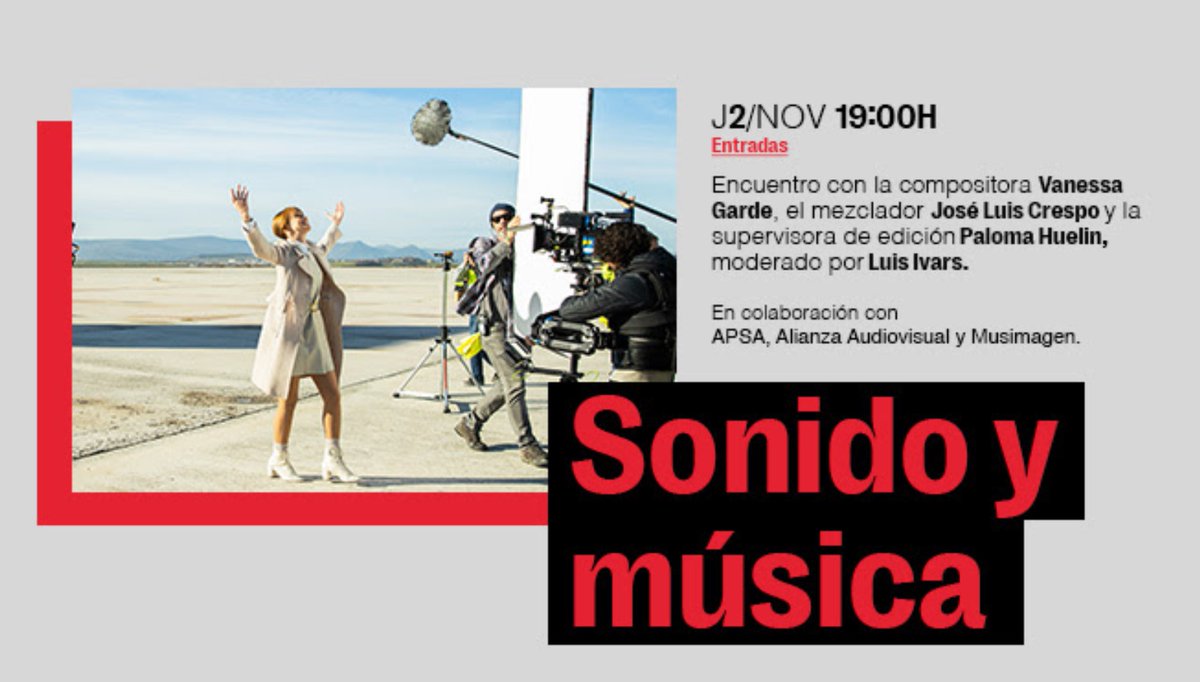 Academia de Cine - Encuentro ‘Composición, grabación y mezcla de música para cine’ en Madrid
soundtrackfest.com/es/micro/acade…

Spanish Film Academy - Meeting ‘Composition, Recording, and Mixing of Music for Film’ in Madrid
soundtrackfest.com/en/micro/spani…