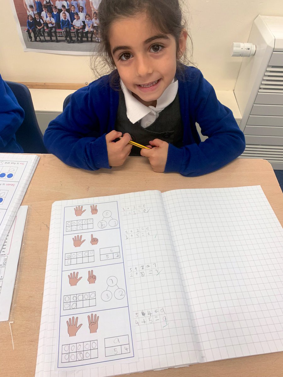 StSilasY2's tweet photo. We did some maths today looking at the composition of numbers 6-10. I was really overjoyed to see some kids independently writing the commutative equations without me even asking about it!
π π π
#silasmaths https://t.co/XUqPfPfkVp