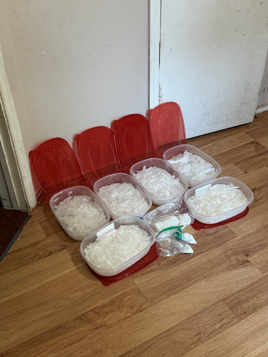 On Wednesday October 18th, D5 CRU along with DPS MOCO conducted a narcotics investigation which led to the seizure of approximately 10 Kilos of Crystal Meth.  2 in custody….. Love it when agencies work together, the community always wins!!