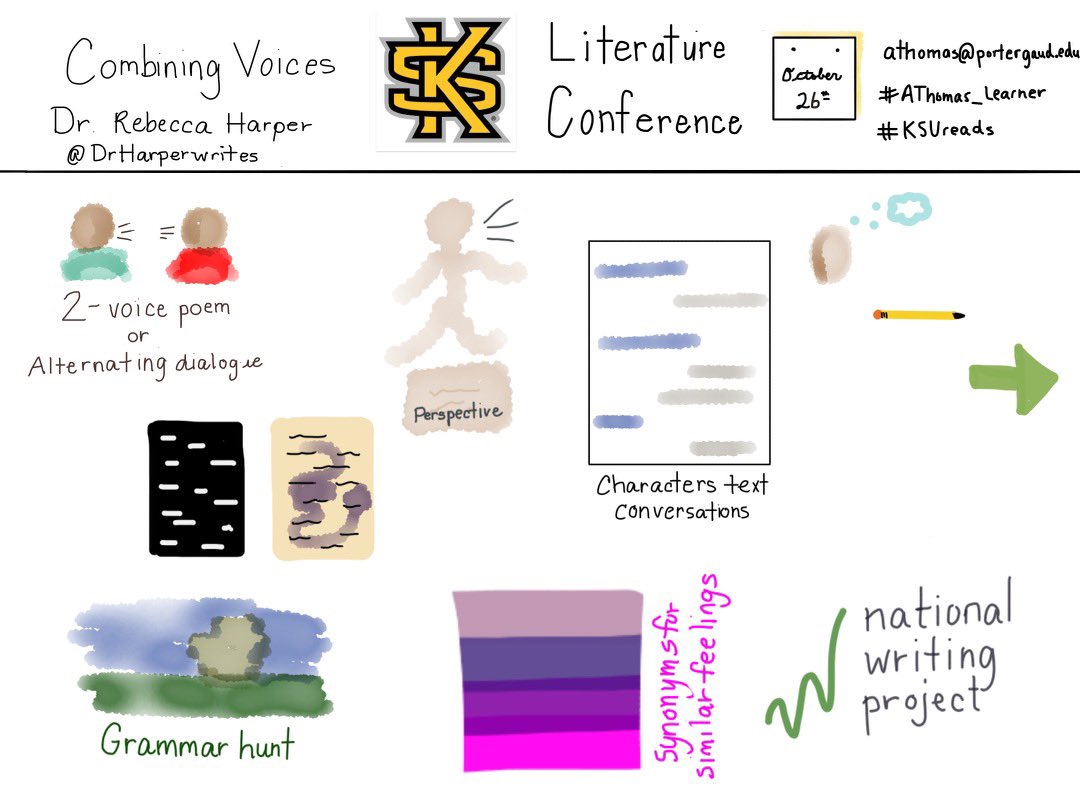 Another day of learning <a href="/KSUOwlNation/">Kennesaw State Owls</a> . Thanks to everyone involved in planning the 31st Children’s Literacy Conference. #KSUreads #Lifelonglearner #PorterGaudProud #Proudtobe