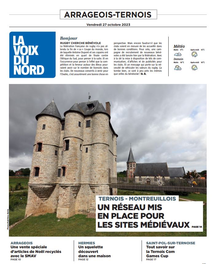 Bonjour, voici la Une du jour de votre édition Arrageois-Ternois 📰☕
>> Toutes les infos à retrouver ici
👉 lavoixdunord.fr/region/arras-e…