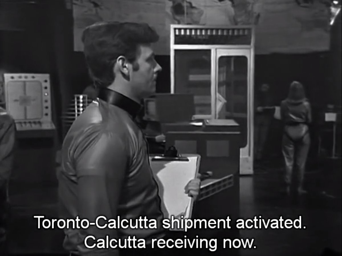 DWUDatabase's tweet photo. Having finished #SeedsofDeath there is no real explanation of how T-Mat works. However, assuming that it is similar to Star Trek I have two questions.
1) Would you agree to go through it knowing your entire body would be converted to energy and a copy made? #DoctorWho (1/2) https://t.co/lFfdWrVTlK