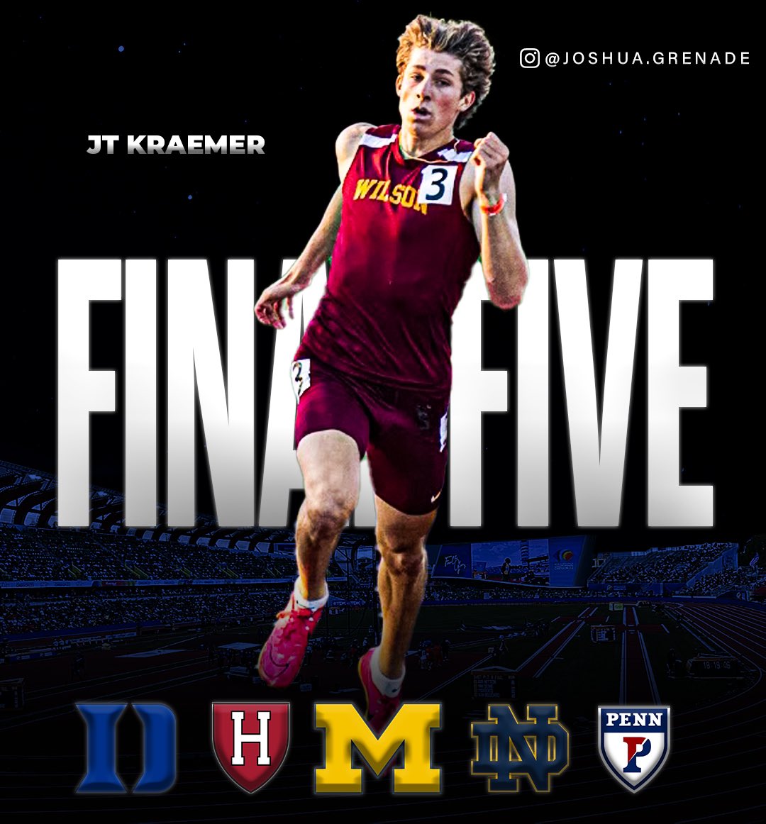 Down to my final five, I’m grateful for every Coach I have talked to in the recruiting process. Decision coming soon!